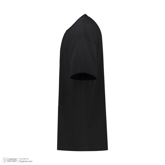 تی شرت اورسایز مردانه باینت مدل 813-2 رنگ مشکی