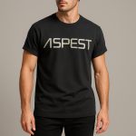 تی شرت آستین کوتاه مردانه اسپست مدل ASP-TBLK--D