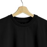 تی شرت آستین کوتاه مردانه مدل یقه گرد ساده basic رنگ مشکی