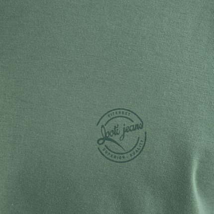 تی شرت آستین کوتاه مردانه جوتی جینز مدل یقه هفت کد 1551434 رنگ سبز