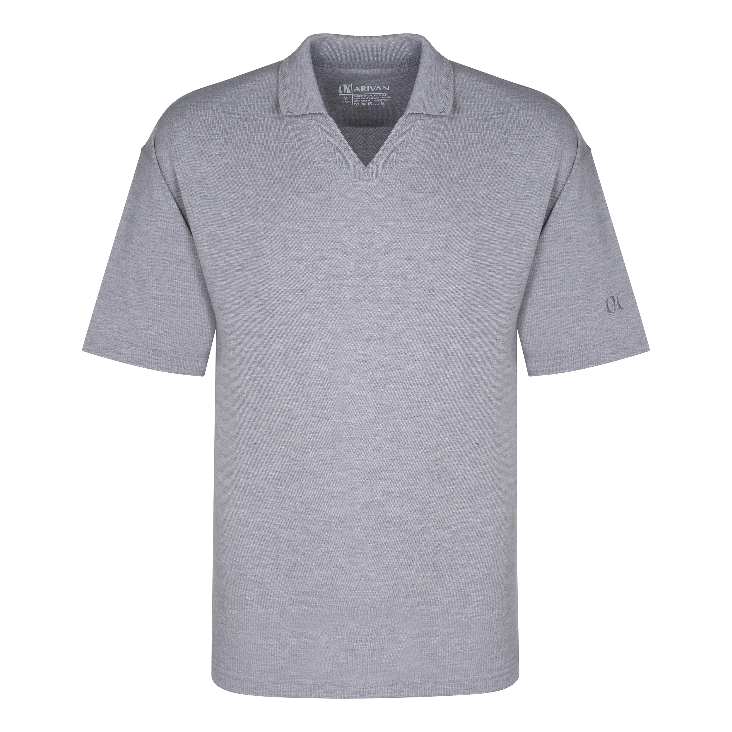 پولوشرت آستین کوتاه مردانه آریوان مدل P02 رنگ طوسی پولوشرت آستین کوتاه مردانه آریوان مدل P02 رنگ طوسی