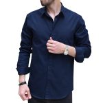 پیراهن آستین بلند یقه برگردان مردانه پایتی جامه مدل تارا کد 19142511