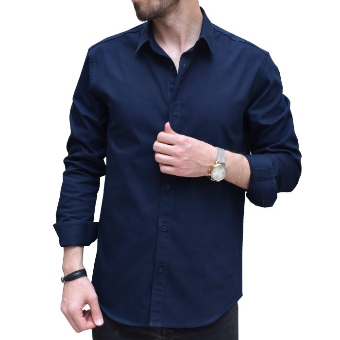 پیراهن آستین بلند یقه برگردان مردانه پایتی جامه مدل تارا کد 19142511