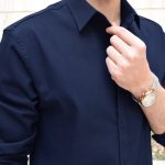 پیراهن آستین بلند یقه برگردان مردانه پایتی جامه مدل تارا کد 19142511