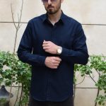 پیراهن آستین بلند یقه برگردان مردانه پایتی جامه مدل تارا کد 19142511