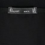 تی شرت اورسایز مردانه باینت مدل 816-3 رنگ مشکی