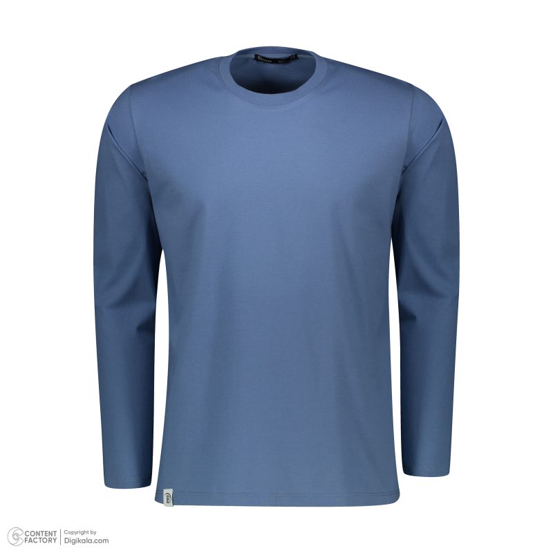 تی شرت آستین بلند مردانه باینت مدل 513-19 رنگ آبی