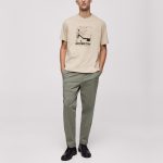 تی شرت آستین کوتاه مردانه مانگو مدل BE152BRU