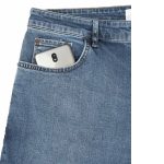 شلوار جین جذب مردانه مدل SB-SS-vk036511 رنگ آبی نفتی