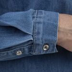 پیراهن آستین بلند یقه ایستاده مردانه جوتی جینز  کد 3030177 رنگ آبی