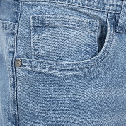 شلوار جین اسلیم فیت مردانه جوتی جینز کد 1221103 رنگ آبی روشن